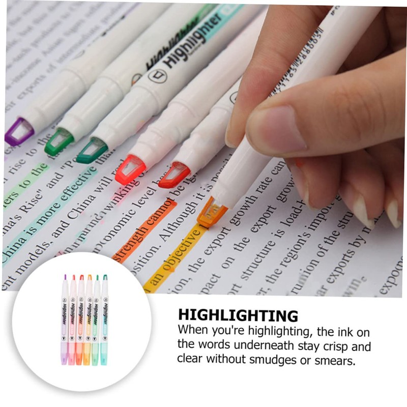 Operitacx Highlighters Pens View Chisel Tip Pastel Marker for Reading
