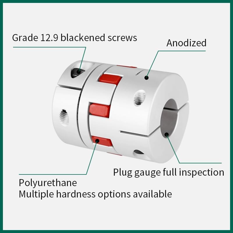 Sinoblu Flexible Spider Couplings for Servo Stepper Motor Bore 10mm