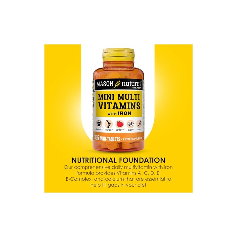 Vitaminas múltiples diarias con tabletas de hierro – 365 Ea