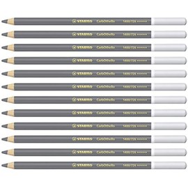 STABILO 1400/726"Carb0thello Chalk-Pastel" Colouring Pencil - Cold Grey 4 (Pack of 12)