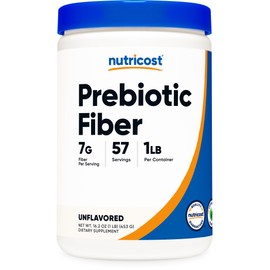 Nutricost Prebiotic Fiber Unflavored (1 Pound) - Vegan, Gluten-Free, GMO-Free