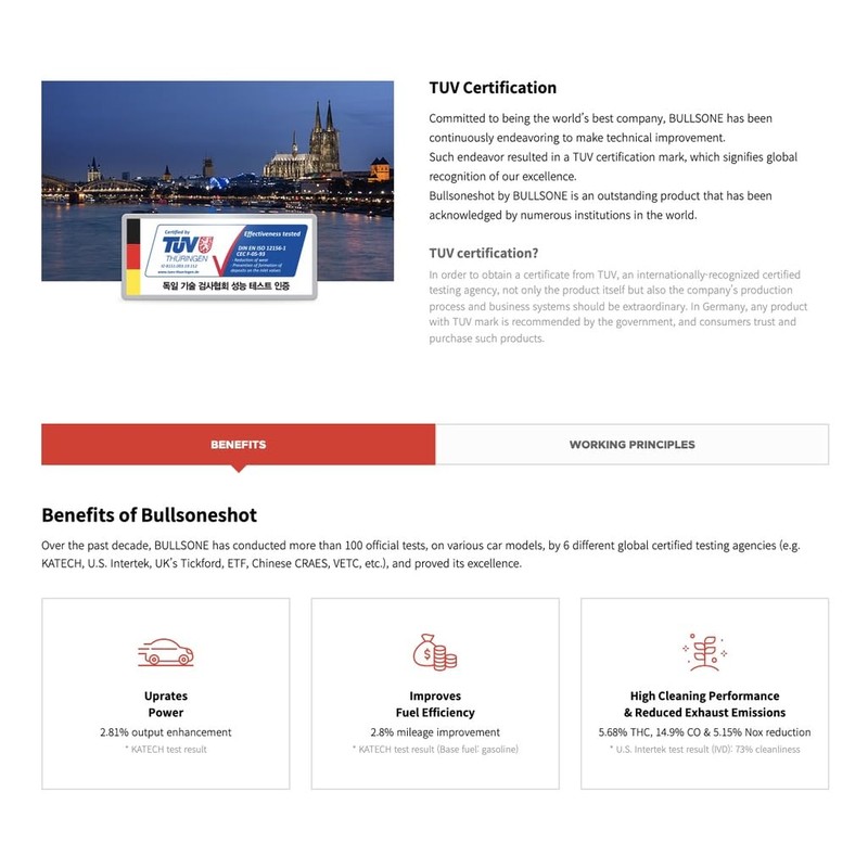 Bullsoneshot Premium Total Fuel System Cleaner & Fuel Additive for