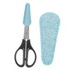 Gatuida 2pcs Leather Scissor Covers Protective Sleeves for Hairdressing Embroidery