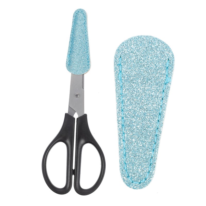 Gatuida 2pcs Leather Scissor Covers Protective Sleeves for Hairdressing Embroidery