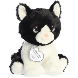 Aurora® Inspirational Precious Moments™ Whiskers Kitten Stuffed Animal - Cherished Memories - Enduring Comfort - Black 8.5 Inches
