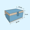 Small Sewing Box Fabric Covered Sewing Box with Compartments Sewing