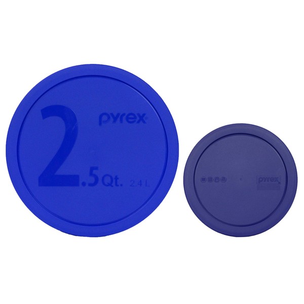 Pyrex (1) 325-PC Blue 2.5qt (1) 322-PC Blue 1qt Mixing