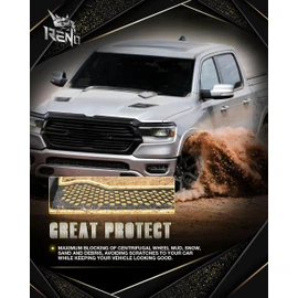 RENO Mud Flaps, Front & Rear Mud Guards Sides Splash Guards Heavy Duty Vehicle Sediment Protection Compatible with Tacoma Tundra 4Runner (2pcs)