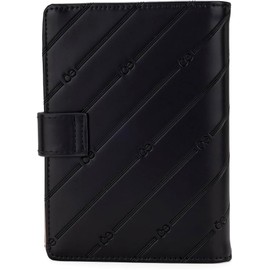 CLOE Porta Pasaporte Grande Look Troquelado color Negro para Mujer