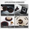 4PCS Car Cup Holder Coasters,2.75 Inch Anti-Slip Car Coasters