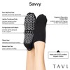 TAVI NOIR Women’s Savvy Non-Slip Socks - Grip Barre, Dance,