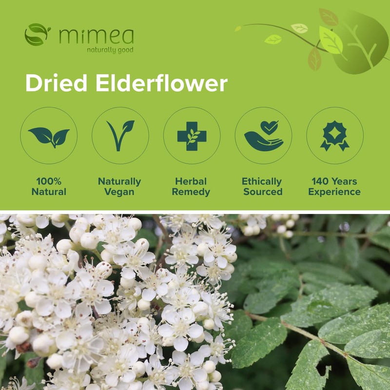Mimea Elderflowers Dried | 1kg | Quality Ingredients | Great