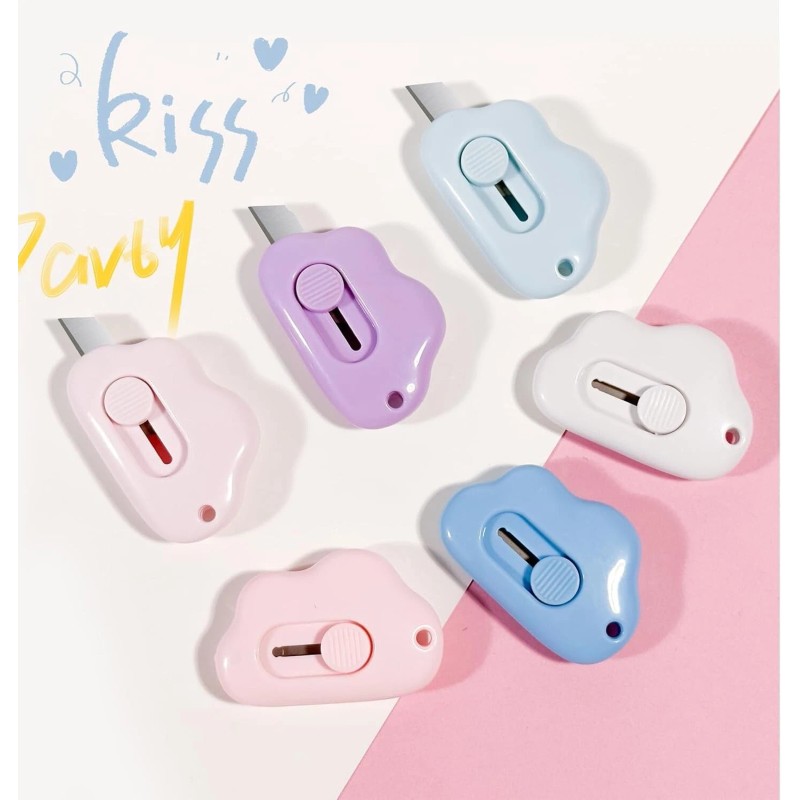 xflyxin 6-piece mini box knife, cloud box knife, letter opener,