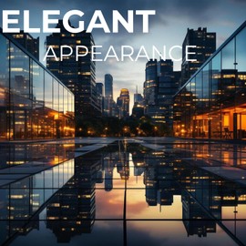 Ultra Vista Building Window Film – Heat Control, UV Blocking, Privacy Tint, Energy Saving, Shatterproof Glass Protection (40 Percent, 24 in x 15 FT)