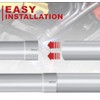 LCGP 4" Custom Mandrel Straight Exhaust Pipe, 8" Long, 4"