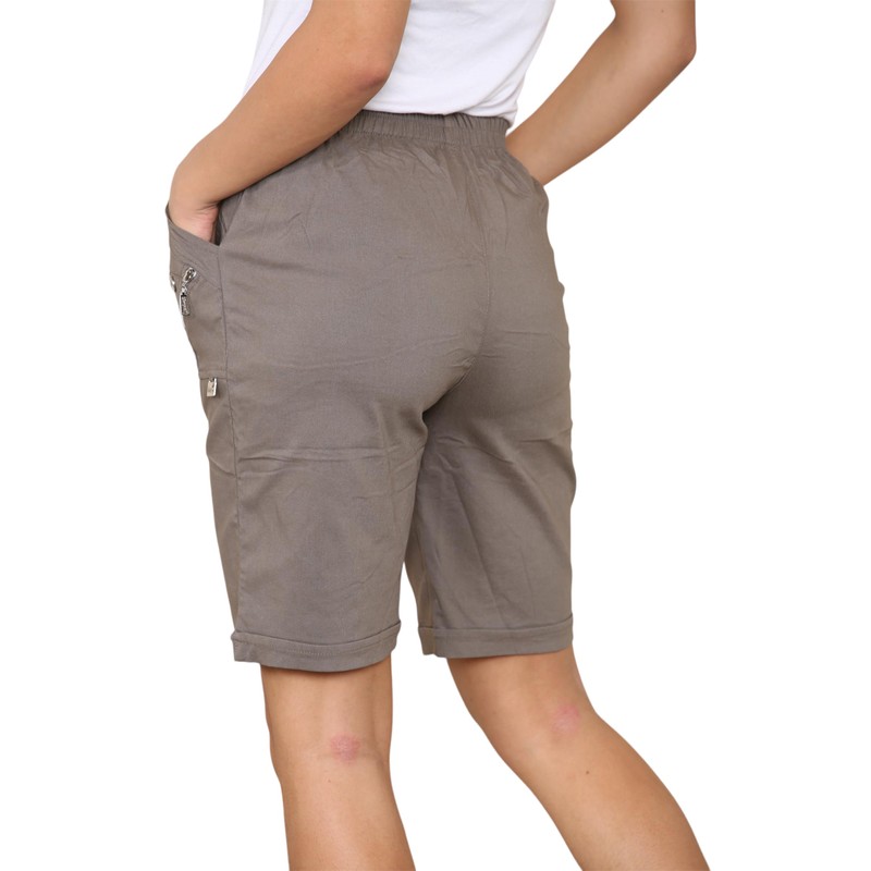 Faozo® Women's Cherry Berry Shorts - Ladies Plain Stretch Fit