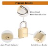 Fuaxat 10Pack Small Locks with Same Keys, 3/4" (20mm) Wide