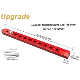 Woodworking Compass Scriber, Portable Aluminum Alloy Woodworking Compass Tool, Adjustable Metric/Inch Arc Drawing Ruler Circle Drawing Ruler Marking Gauge Circle Marking Tool