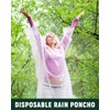 Colemoly Rain Poncho for Adults 10 Pack Clear Disposable Raincoat,