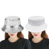 SUNTRADE Metallic Double-Side-Wear Bucket Hat, Trendy Fisherman Hats, Unisex Reversible