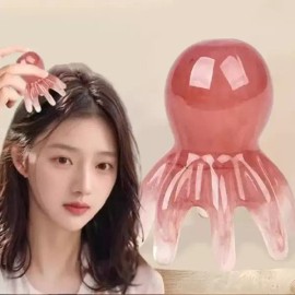 두피 목 어깨 괄사 마사지기 문어 마사지 빗 M13268 Scalp Neck Shoulder Massage Brush Octopus Massage Comb M