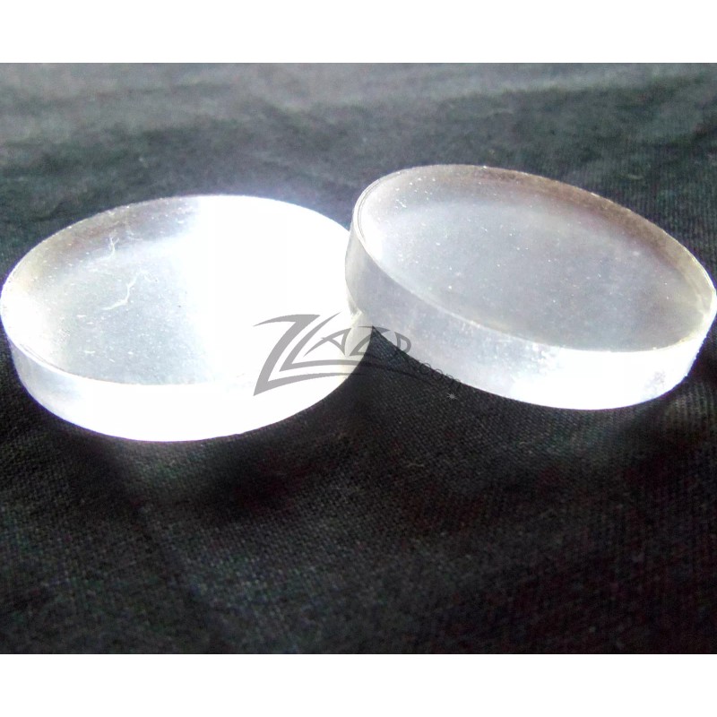 ZLazr.com (100) 1.25"x1/4" THICK Clear Acrylic Circle Disc Custom Plastic