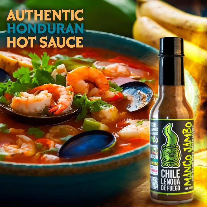 Chile Lengua de Fuego Mild Hot Sauce (Pack of 2,