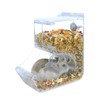 Andiker Automatic Hamster Feeder, 400ml Transparent Acrylic Food Automatic Feeder