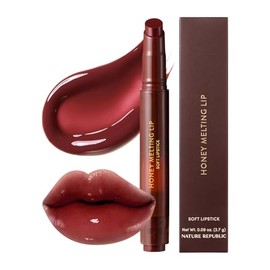 NATURE REPUBLIC PLUMPING LABIAL MELTING (22 BERRY CHILL) Palo de labios suave, brillo hidratante, bálsamos hidratantes, fórmula voluminizadora y tinte