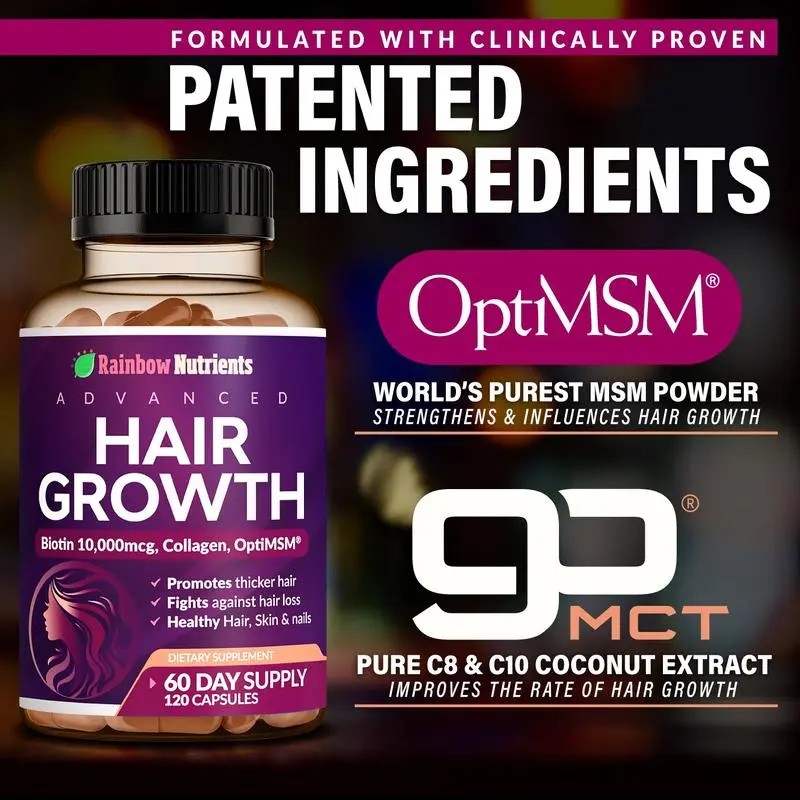 Advanced Hair Growth Vitamins Stops Loss