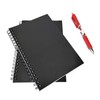 DSTELIN Blank Spiral Notebook, 2-Pack, Soft Cover, Sketch Book, 100