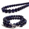 Natural Stone Necklace, Blue Tiger Eye, Tiger Eye Stone, AAAAA