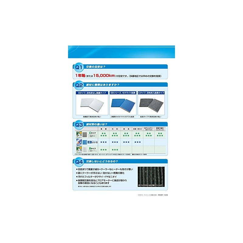 PMC (Pacific Industrial) Air Conditioner Filter – Clean Filter EB