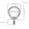 Pack of 20 eye screws with external thread for lifting