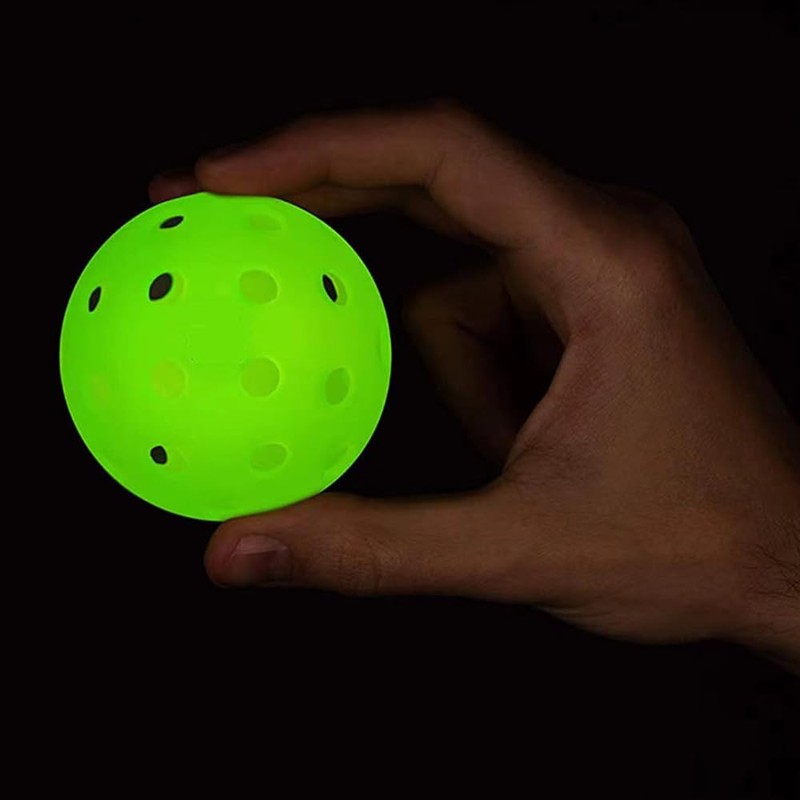 5 Pack Pickleballs Indoor Outdoor 74mm Luminous Pickle Balls