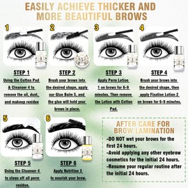 2-IN-1 Lash Lift & Brow Lamination Kit, DIY Home Kit for Naturally Fuller Brows & Lifted Lashes, Lasts Up to 6 Weeks with Proper Use, Easy-to-Follow Instructions Included