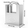 Diyife Heavy Duty Padlock 60 mm, Outdoor Weatherproof Robust Padlock,