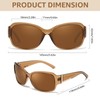 TJUTR Trendy Oversized Sunglasses for Women, Polarized UV Protection Sun