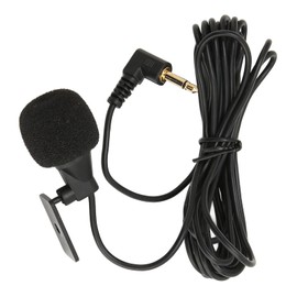 Bewinner 3.5 mm External Microphone for Car, U-shaped Clip Car Microphone with Fast Data Transfer, Plug and Play, Highly Sensitive Car Radio Microphone for Most Car Radios