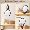 1X/10X Magnifying Handheld Mirror Double Sided, Foldable Travel Makeup Mirror,