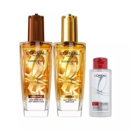 L'Oréal Paris 로레알파리 오일 1+1 / 엑스트라 오디네리 오일 8종 중 택2 + 랜덤 제품 100ml [에끌라 로즈] L'Oreal Paris Oil 1+1 / Choose 2 from 8 Extraordinarily Oils + Random Product 100ml [Eclat Rose]