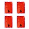 eBuyGB Pack of 4 Instant Heating Gel Hand Warmers, Red