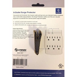 6 Outlet Plug-in Surge Protector Ul