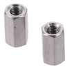 Hex Coupling Nut 2-Pack Silver New M8 M10 M12 M16