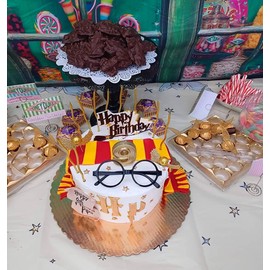 GallaRato 10 piezas de suministros para fiesta de mago, mago, decoración de tartas de cumpleaños, mago, decoración de cumpleaños