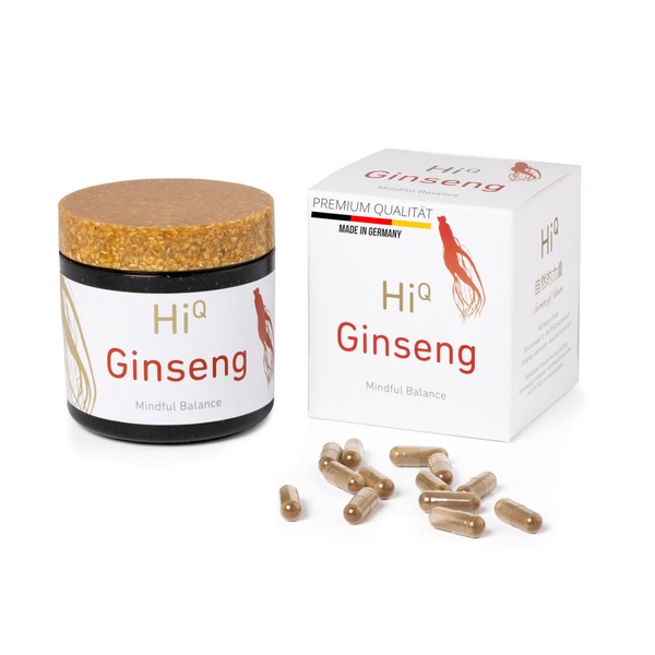 Only Sustainable Ginseng, Ultra Pure 0% Pesticides, 100 Vegan Capsules (3 Month Course), Red High Dose Korean Panax Ginseng, Laboratory Tested Quality, Low Histamine, No Artificial Additives