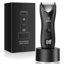 ENSSU Manscape Ball Trimmer/Shaver Men, Electric Groin Hair Trimmer, Men Body Hair Trimmer for Pubic/Beard/Back, Waterproof Body Groomer Kit, Men Body Razor Hygiene Tool