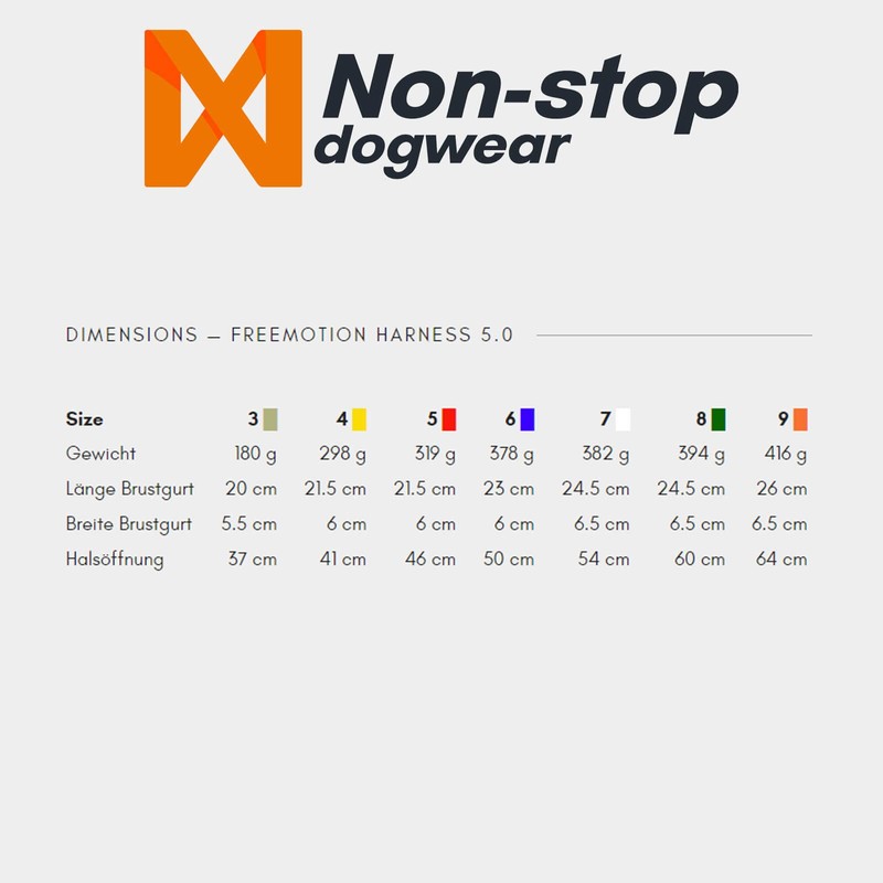 Non-stop dogwear FREEMOTION Harness 5.0 |111| Dog Harness for All