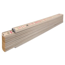 Stabila 14348 Wooden Folding Ruler Type 407 N, 2 m, Natural Colour, Metric Scale