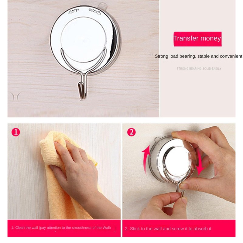 Suction Hooks Shower Kitchen Window Wall Sucker Suckers Cup Wreath